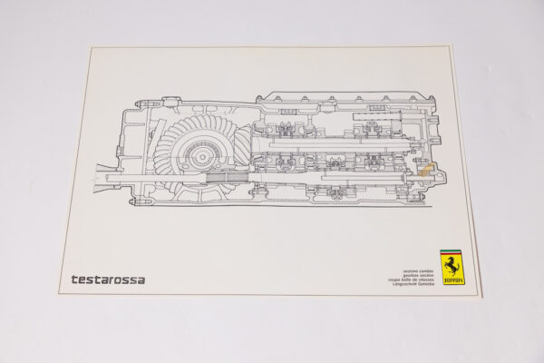 1985-92 Ferrari F40 412 Testarossa Workshop Drawing Set