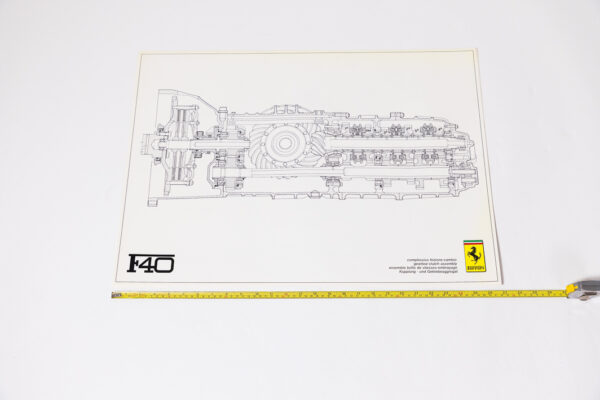 1985-92 Ferrari F40 412 Testarossa Workshop Drawing Set