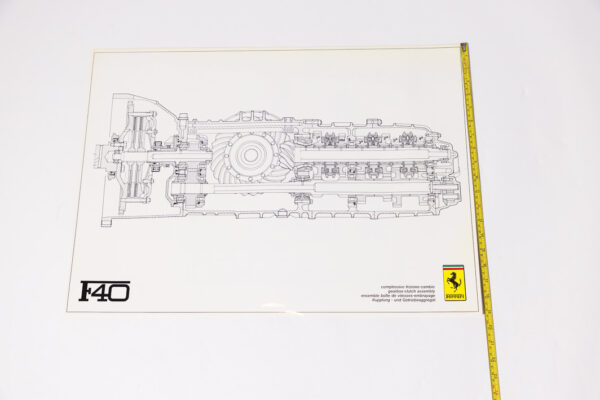 1985-92 Ferrari F40 412 Testarossa Workshop Drawing Set