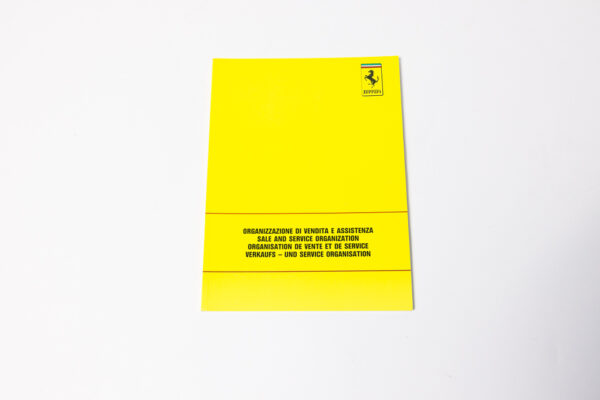 1990 Ferrari Dealer Directory 348 Mondial Testarossa F40