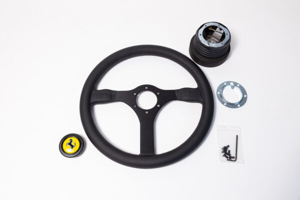 1987-92 Ferrari F40 MOMO Steering Wheel & Hub Kit NOS