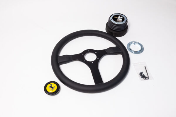 1987-92 Ferrari F40 MOMO Steering Wheel & Hub Kit NOS