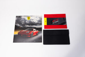 2007-09 Ferrari 430 Scuderia Owner's Manual Leather Pouch Press Kit