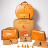1987-92 Ferrari F40 NOS Complete 3-Piece Schedoni Leather Luggage Set