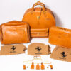 1987-92 Ferrari F40 NOS Complete 3-Piece Schedoni Leather Luggage Set