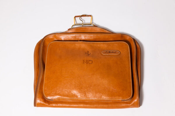 1987-92 Ferrari F40 NOS Complete 3-Piece Schedoni Leather Luggage Set
