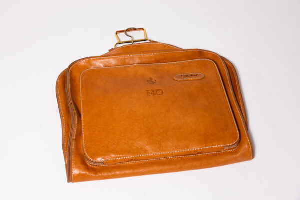 1987-92 Ferrari F40 NOS Complete 3-Piece Schedoni Leather Luggage Set