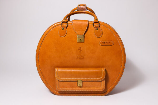 1987-92 Ferrari F40 NOS Complete 3-Piece Schedoni Leather Luggage Set