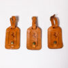 1987-92 Ferrari F40 NOS Complete 3-Piece Schedoni Leather Luggage Set