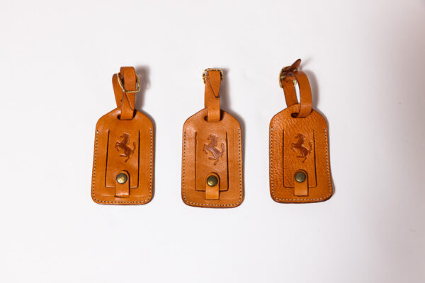 1987-92 Ferrari F40 NOS Complete 3-Piece Schedoni Leather Luggage Set