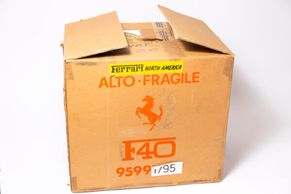 1987-92 Ferrari F40 NOS Complete 3-Piece Schedoni Leather Luggage Set