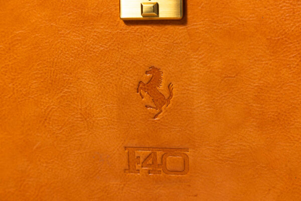1987-92 Ferrari F40 NOS Complete 3-Piece Schedoni Leather Luggage Set