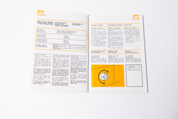 1971-72 Ferrari 246 Dino M-Series Owner’s Manual Handbook