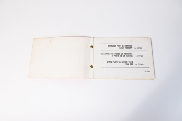 1972-74 Ferrari Dino 246 GT GTS Owner’s Manual & Spare Parts Catalogue Set