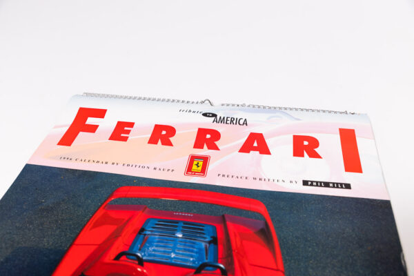 1996 Ferrari F50 Tribute to America Calendar by Edition Raupp
