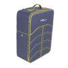 2015-2020 Ferrari 488 Spider 3-Piece Blue Yellow Stitching Schedoni Luggage Set