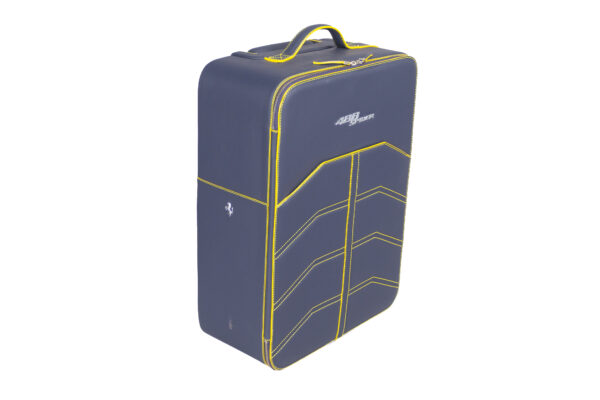 2015-2020 Ferrari 488 Spider 3-Piece Blue Yellow Stitching Schedoni Luggage Set