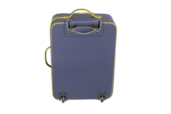 2015-2020 Ferrari 488 Spider 3-Piece Blue Yellow Stitching Schedoni Luggage Set
