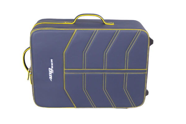 2015-2020 Ferrari 488 Spider 3-Piece Blue Yellow Stitching Schedoni Luggage Set