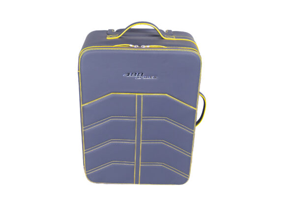 2015-2020 Ferrari 488 Spider 3-Piece Blue Yellow Stitching Schedoni Luggage Set