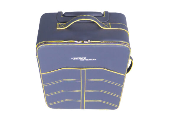 2015-2020 Ferrari 488 Spider 3-Piece Blue Yellow Stitching Schedoni Luggage Set