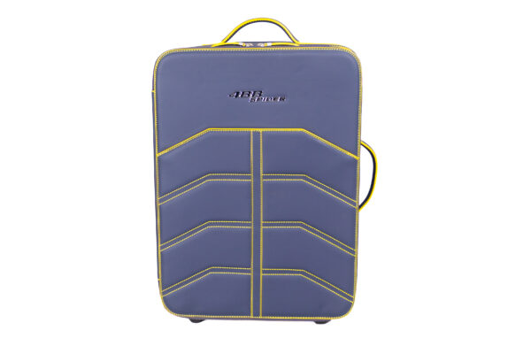 2015-2020 Ferrari 488 Spider 3-Piece Blue Yellow Stitching Schedoni Luggage Set