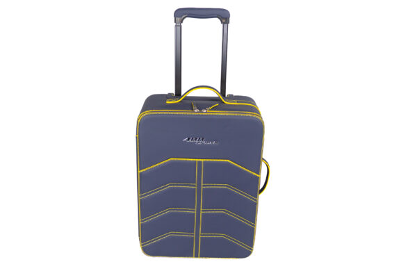 2015-2020 Ferrari 488 Spider 3-Piece Blue Yellow Stitching Schedoni Luggage Set