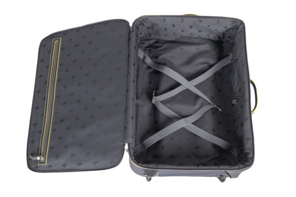 2015-2020 Ferrari 488 Spider 3-Piece Blue Yellow Stitching Schedoni Luggage Set