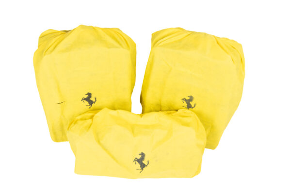 2015-2020 Ferrari 488 Spider 3-Piece Blue Yellow Stitching Schedoni Luggage Set