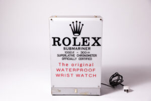 1960-80’s Rolex Submariner Waterproof Wrist Watch Illuminated Display Sign