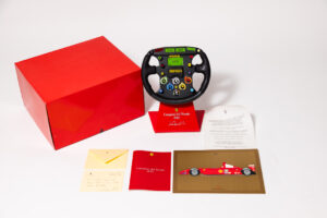 2001 Ferrari F1 Steering Wheel 1:1 Scale Trophy Michael Schumacher Luca De Montezemolo Letter