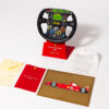 2001 Ferrari F1 Steering Wheel 1:1 Scale Trophy Michael Schumacher Luca De Montezemolo Letter