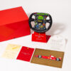 2001 Ferrari F1 Steering Wheel 1:1 Scale Trophy Michael Schumacher Luca De Montezemolo Letter