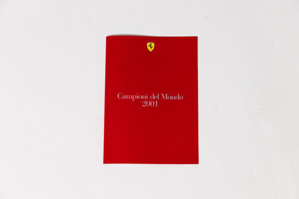 2001 Ferrari F1 Steering Wheel 1:1 Scale Trophy Michael Schumacher Luca De Montezemolo Letter