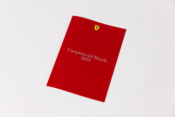 2001 Ferrari F1 Steering Wheel 1:1 Scale Trophy Michael Schumacher Luca De Montezemolo Letter