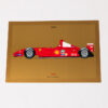 2001 Ferrari F1 Steering Wheel 1:1 Scale Trophy Michael Schumacher Luca De Montezemolo Letter