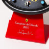 2001 Ferrari F1 Steering Wheel 1:1 Scale Trophy Michael Schumacher Luca De Montezemolo Letter