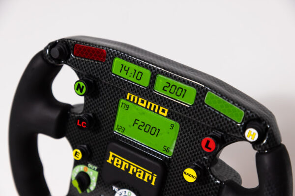 2001 Ferrari F1 Steering Wheel 1:1 Scale Trophy Michael Schumacher Luca De Montezemolo Letter
