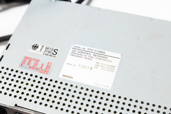1992-97 Ferrari 456 OEM Sony Radio & Amplifier System XTC-F11RDS XM-F10