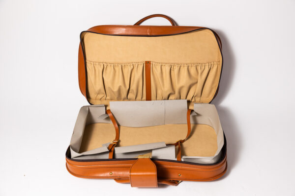 1992-97 Ferrari 456 GT Schedoni Tan Leather Suitcase with Front Pocket