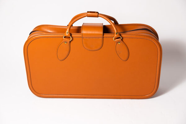 1992-97 Ferrari 456 GT Schedoni Tan Leather Suitcase with Front Pocket
