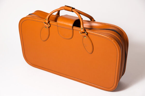 1992-97 Ferrari 456 GT Schedoni Tan Leather Suitcase with Front Pocket