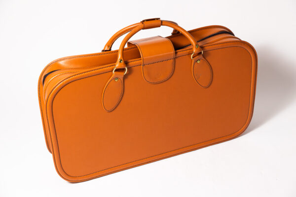 1992-97 Ferrari 456 GT Schedoni Tan Leather Suitcase with Front Pocket