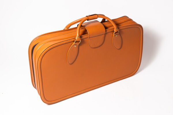 1992-97 Ferrari 456 GT Schedoni Tan Leather Suitcase with Front Pocket