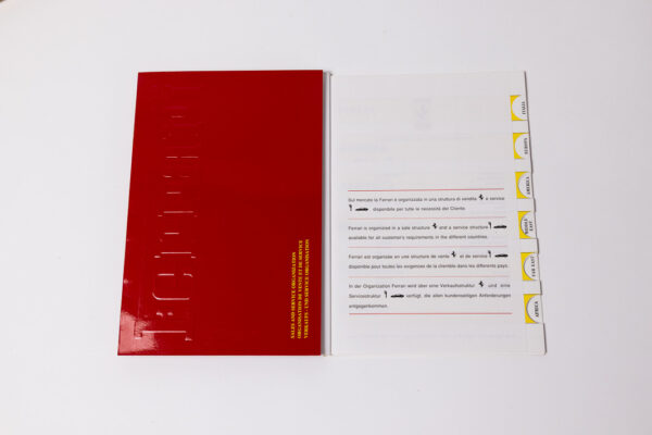 1994-99 Ferrari 355 Complete Schedoni Owner's Manual Handbook Set