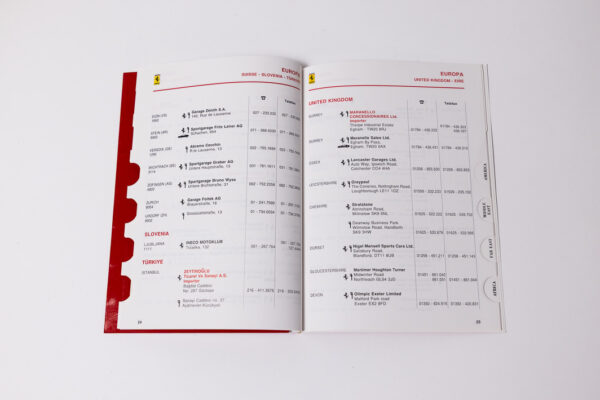 1994-99 Ferrari 355 Complete Schedoni Owner's Manual Handbook Set