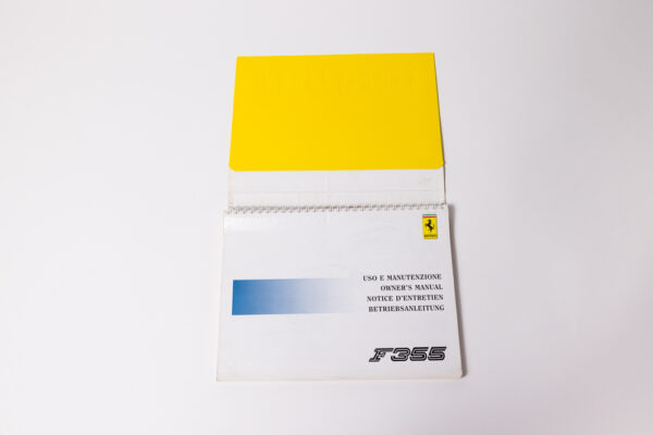 1994-99 Ferrari 355 Complete Schedoni Owner's Manual Handbook Set