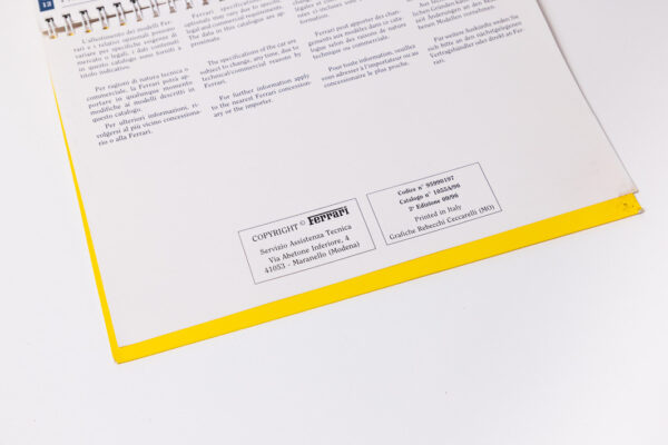 1994-99 Ferrari 355 Complete Schedoni Owner's Manual Handbook Set