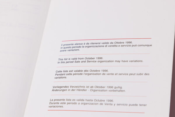 1994-99 Ferrari 355 Complete Schedoni Owner's Manual Handbook Set
