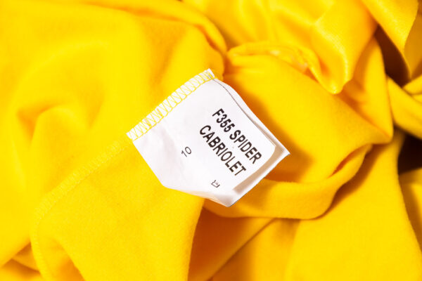 1995-99 Ferrari F355 Spider OEM Yellow Indoor Satin Car Cover